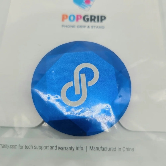 Poshmark Pop Socket Blue Jewel Beveled Jewel PopSocket Popgrip Birthday Swag - Picture 3 of 4